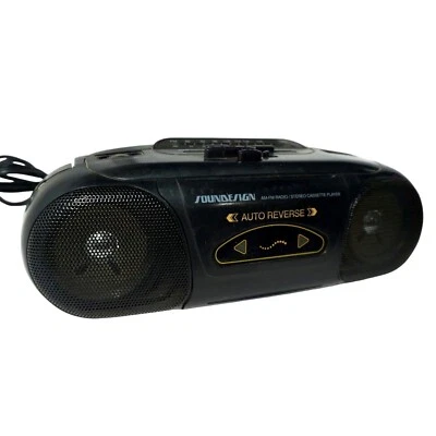Reproductor de Cassette y Radio Boombox Estéreo | Soundesign Modelo 4635BLK (Usado) Foto 1 de 4