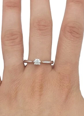 Anello donna Giorgio Visconti realizzato in oro bianco 18kt con diamante 0.25 ct - Immagine 1 di 4