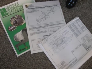 Sundyne Sine Pump Assembly and Disassembly Instructions & Flowserve Schematics - Picture 1 of 5
