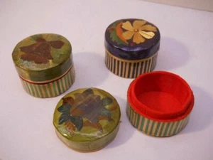 Schmuckschatulle 3-teiliges Holz Blumenschatulle Set - Bild 1 von 3