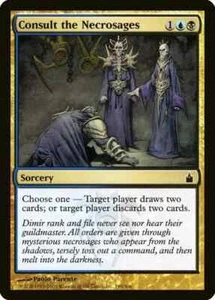 CONSULT THE NECROSAGES X 4 E/X+ RAVNICA : CITY OF GUILDS MAGIC THE GATHERING - Bild 1 von 1