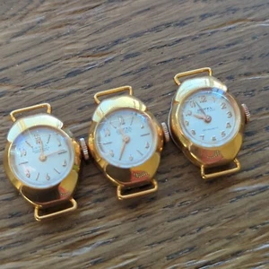 3 x relojes para damas nuevos de stock antiguo para servicio, marcando pero deteniéndose (U47) - Imagen 1 de 8