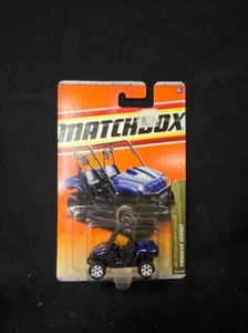 2011 Matchbox YAMAHA RHINO Blue 75/100 GREAT CARD Outdoor Sportsman - Picture 1 of 2