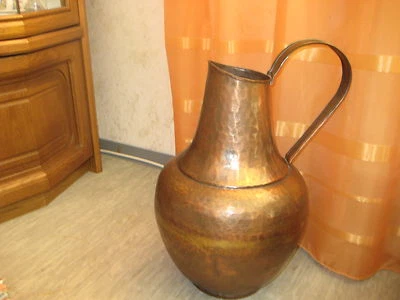 Antike riesige Kupfer Hammerschlag Krugvase Ø 12-98cm  H 47-50cm - Bild 1 von 4