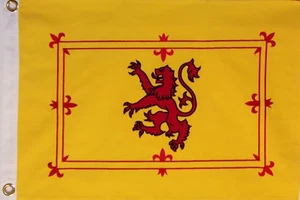 HEAVY COTTON 16" X 24" SCOTLAND LION RAMPANT FLAG - ROYAL FLAG OF SCOTLAND - Picture 1 of 7