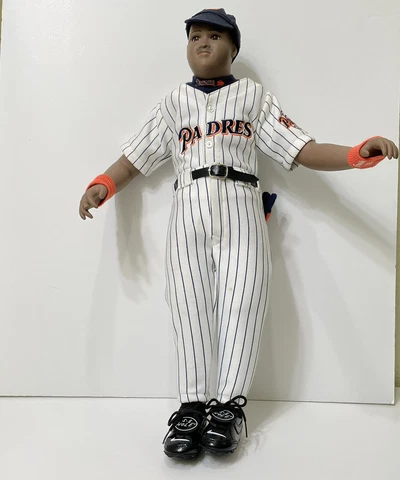 1999 Padres Tony Gwynn Sharleen Kelsey 20.5” Doll w/Cap Glove Wristbands Shoes Cover