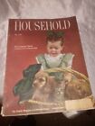 VINTAGE 1948 MAY HOUSEHOLD MAGAZINE GIRL WITH PUPPIES & KITTEN COVER