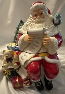 Waterford Holiday Heirlooms, Santa With List Ceramic Cookie Jar 11’ NEW NIB - Picture 1 of 10