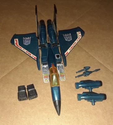 Thundercracker 1985 Vintage Hasbro G1 Transformers F-15 Fighter Action Figure - Image 1 of 2