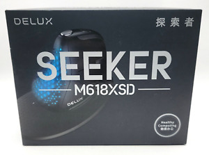 Delux Seeker M618XSD Vertical Mouse Rechargeable USB/Bluetooth PC/MAC EUC White
