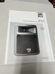 Peavey PR12D Altoparlante bi-amplificato bidirezionale - MANUALE OPERATIVO - Foto 1 di 1