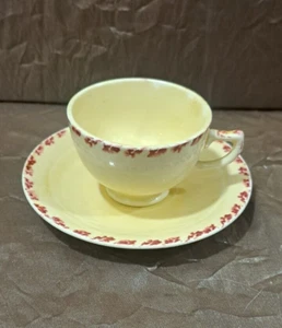 VINTAGE LIMOGES CHINA CO. USA DEMITASSE CUP & SAUCER #2 31 ESPRESSO COFFEE/CAFÉ - Picture 1 of 8