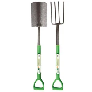 Digging Spade & Garden Fork Carbon Steel Trench Drainage Shovel Set 70194 - Picture 1 of 5