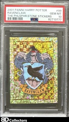 RAVENCLAW PSA 10 POP 6 #99 2001 Harry Potter Philosopher’s Stone Stickers Holo - Image 1 of 3