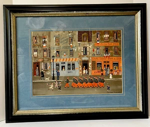 Michel Delacroix "Le Defile 14 Juillet" Framed Signed Litho Limited Edition - Picture 1 of 6