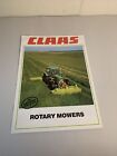 1981 Claas Rotary Mowers WM20 WM20c WM24 WM24c WM30 WM31F Sales Brochure Farm