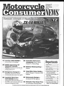 Motorcycle Consumer News Magazine July 2006- Kawasaki ZX-14, Honda CBR1000RR - Foto 1 di 1