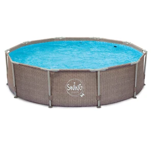 HAF® Frame Pool Aufstellpool Schwimmbecken Grau Geflechtet 305x76 cm ohne Filter - Bild 1 von 5