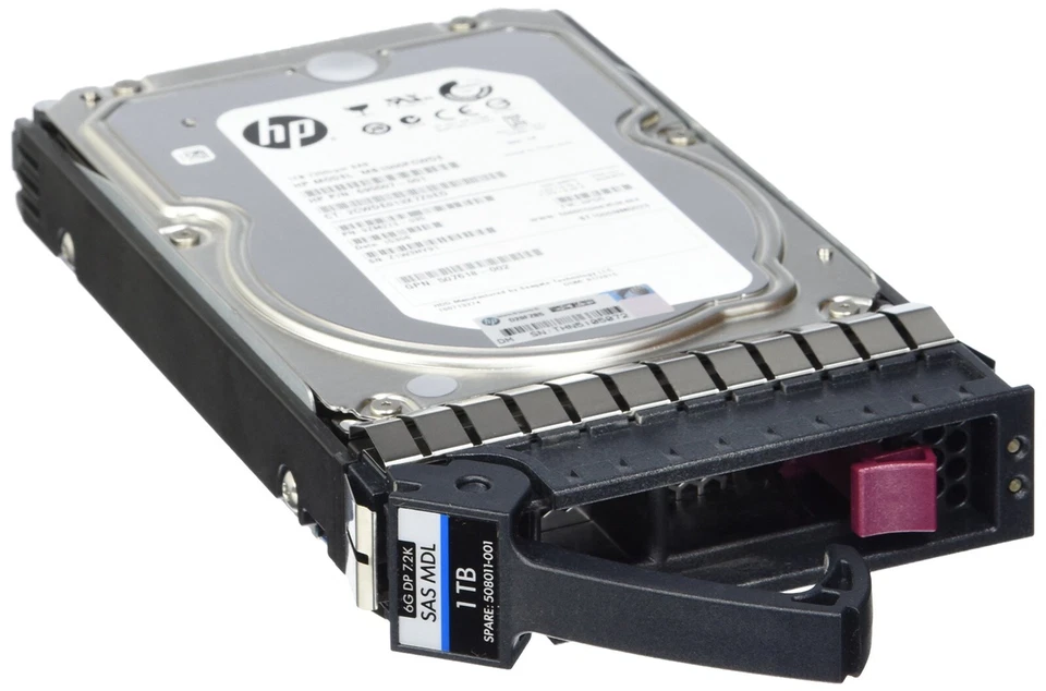 HP 507614-B21 508011-001 1TB 6G 7.2K SAS MDL hard drive 537786-001 - Image 1 of 1