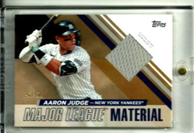 Aaron Judge 2024 Topps Update Major League Material  Relic #d 26/50 N.Y. Yankees - Image 1 of 3