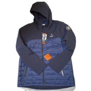 Hurley Men's Windproof 3 Layer Puffer Jacket XXLarge Blue Adult - Picture 1 of 6