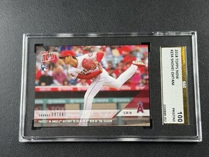 SHOHEI OHTANI SGC 100 PRISTINE 2018 TOPPS NOW BASEBALL #234 ROOKIE CARD RC RARE - Picture 1 of 2