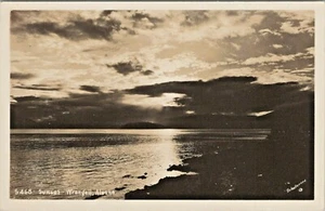 1930-40s Sunset Wrangell Alaska Vintage Real Photo Postcard Schallerers S468 - Picture 1 of 2