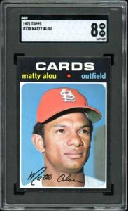 1971 Topps High #720 Matty Alou Cardinals SGC 8 NM-MT - Picture 1 of 2