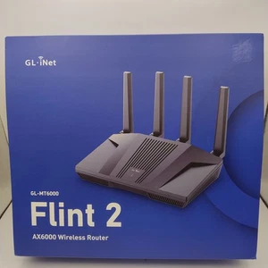 GL.iNet GL-MT6000 (Flint 2) High Performance WiFi 6 Home Router, 2.5G Multi-Gig - Zdjęcie 1 z 6
