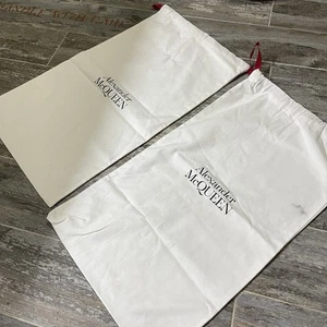 Alexander Mcqueen Cotton Dust Bag Dust Cover x 2 - Picture 1 of 8