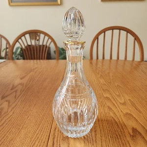 Vtg Waterford Marquis Hanover Gold Crystal Decanter & Stopper Hand 24k Gold, NEW - Picture 1 of 3