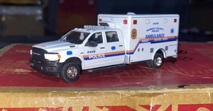 Kitbash 1/64 2022 Ram 5500 HD NASSAU COUNTY POLICE AMBULANCE 1of 1 Custom Made - Picture 1 of 24