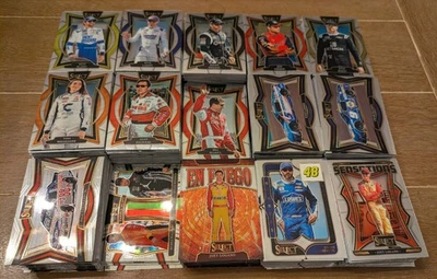 2025 Select NASCAR Lot 302 Grandstand 117 Pit Road 97 Inserts 500+ Cards - Image 1 of 3