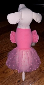 NWT Pink Dog Dress with Heart Tulle Skirt & Ruffle Sleeves - Size MEDIUM (M) - Picture 1 of 11