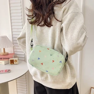 Embroidery Camera Shoulder Bag Adjustable Strap Small Messenger Bag - Picture 1 of 17