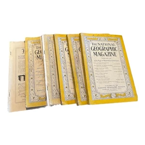 1919 1928 1929 1939 National Geographic Magazine Lot of 6 Vintage Ads Coca Cola - Foto 1 di 14