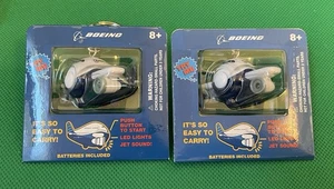 Lot of 2 Boeing Dreamliner Airplane Aircraft KeyChain KeyRing Rare Estate Find - Picture 1 of 14