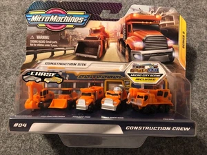 Micro Machines #04 Construction Crew Chase Series 2, Hasbro Original, New in Box - Picture 1 of 8