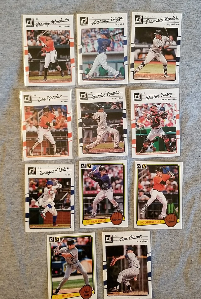2017 Panini Donruss Baseball Singles Pick Your Player Card Finish Your Set - Image 1 of 1