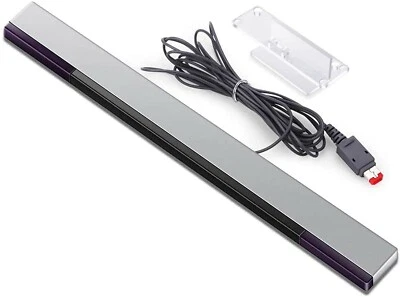SENSOR BAR FOR NINTENDO WII & WII U WITH STAND WIRED INFRARED RECEIVER - NEW - Image 1 of 3