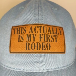 Baseballmütze Kappe This Actually Is My First Rodeo Patch verstellbar blau Andenken - Bild 1 von 9