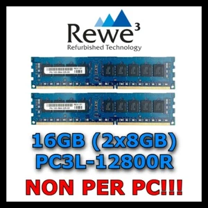 Set RAM 16GB (2x8GB) PC3L-12800R Hynix DDR3-1600MHz Registered ( Nicht Für PC - Bild 1 von 1
