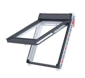 Keylite White Top Hung Roof Window 550 x 980mm Thermal Frosted Glazing WFTH 02 I - Picture 1 of 23
