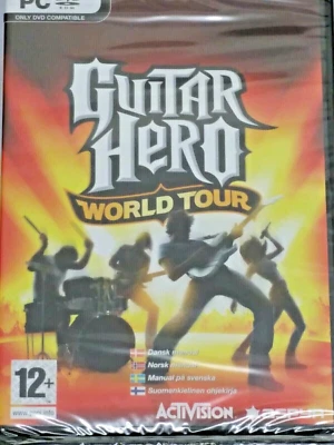 Jeu DVD PC Windows Guitar Hero World Tour neuf et scellé. Poste rapide du monde entier - Photo 1/2