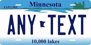 Minnesota 1995 Lakes Personalized Custom License Plate Car Motorcycle Bike - Picture 1 of 2