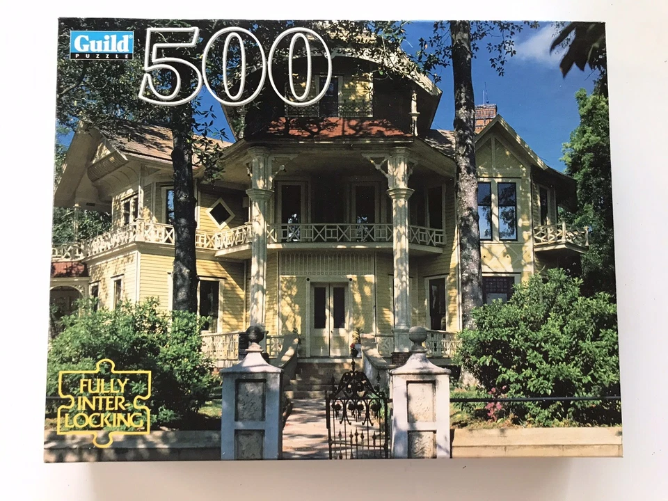 LAPHAM PATTERSON HOUSE GEORGIA Jigsaw Puzzle 500pc Guild Vintage 1995 SEALED NOS - Image 1 of 4