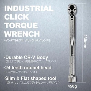 JAPAN - PROPER WORKS Click Torque Wrench Window Scale-Reading 1/4" (5-25Nm) - Picture 1 of 6