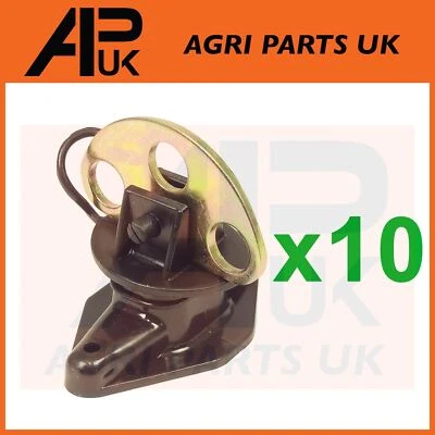 APUK 10x Drei 3-Wege Elektrisches Zauntor Griffplatte & Pinlock Isolator Stecker