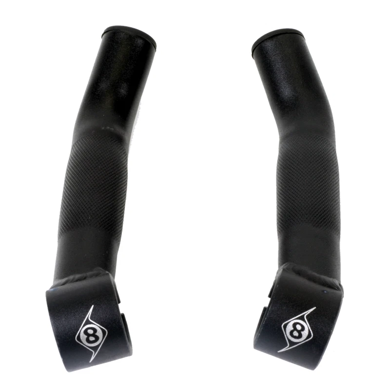 Juego de extremos de barra de aleación Origin-8 Comp Lite curva corta negra bicicleta de cercanías de montaña Foto 1 de 1