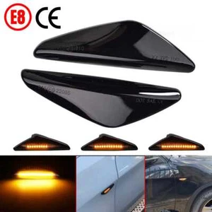 2X Seitenblinker Blinker für BMW X3 F25 X5 E70 X6 E71 E72 2007-2014 Schwarz - Bild 1 von 10